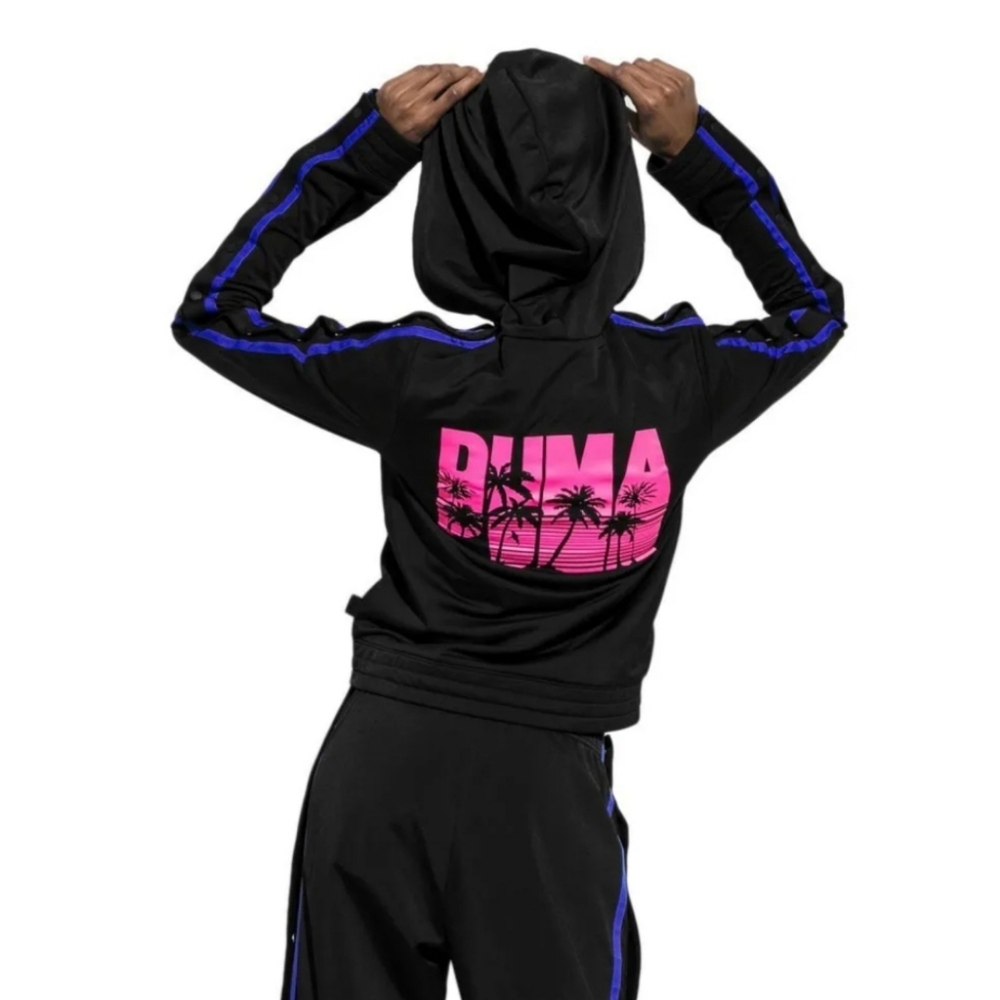 Fenty Puma Women’s Tearaway Track Jacket Rhianna Small Black Streetwear